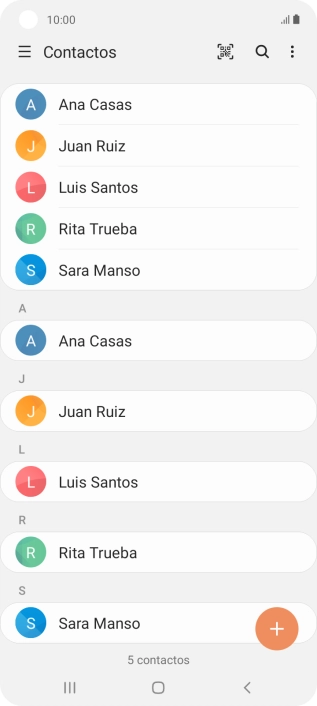 Desliza el dedo hacia la derecha desde la parte izquierda de la pantalla.