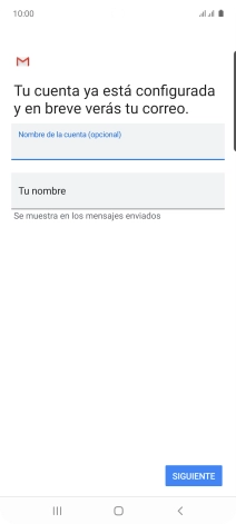 Pulsa Tu nombre e introduce el nombre del remitente.