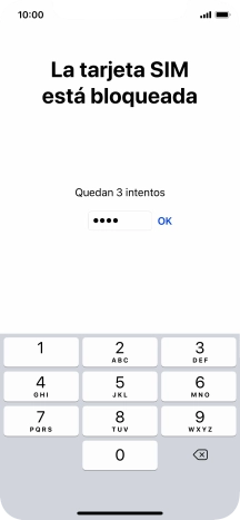 Introduce tu código PIN y pulsa OK.