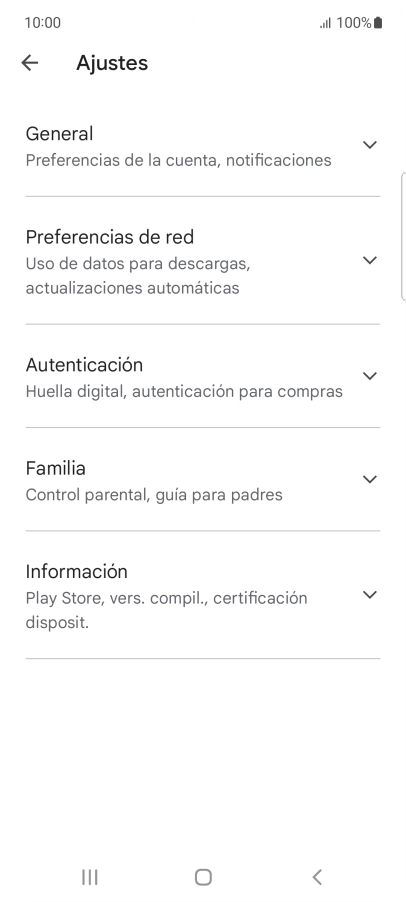 Pulsa Preferencias de red.