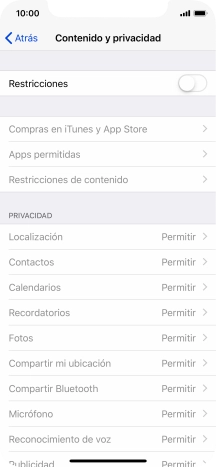 Pulsa el indicador junto a 