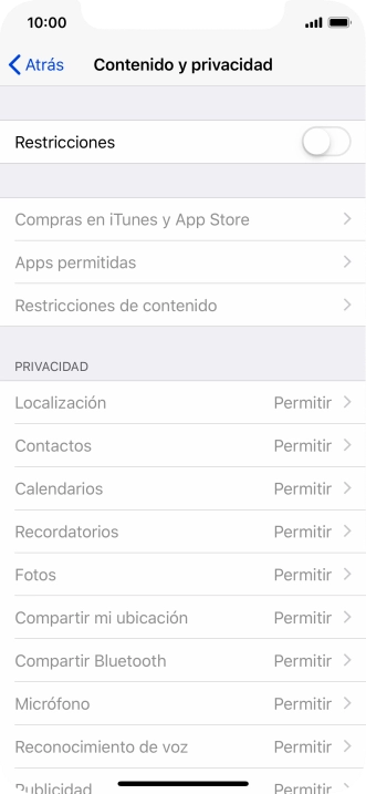 Pulsa el indicador junto a 