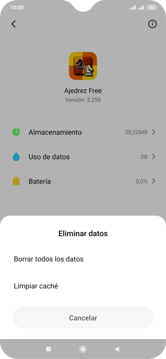 Pulsa Limpiar caché.