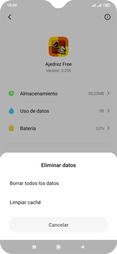 Pulsa Limpiar caché.