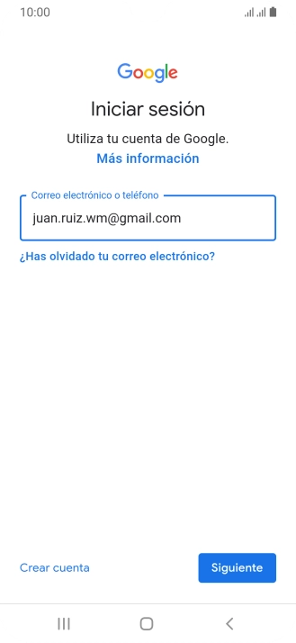 Pulsa Siguiente.