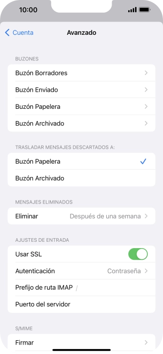 Pulsa el indicador junto a 