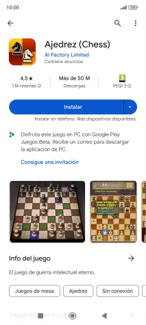 Pulsa Instalar y sigue las indicaciones de la pantalla para instalar la app.