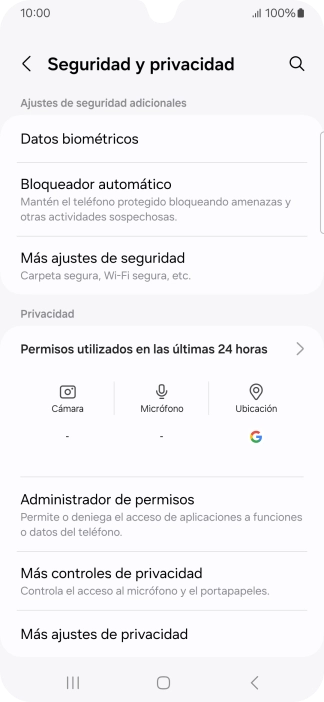 Pulsa Más ajustes de seguridad.
