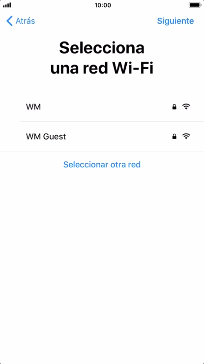 Pulsa la red wifi deseada.