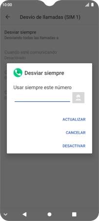 Pulsa DESACTIVAR.