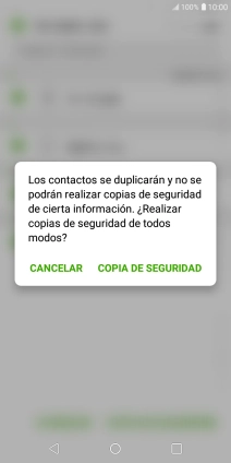 Pulsa COPIA DE SEGURIDAD.