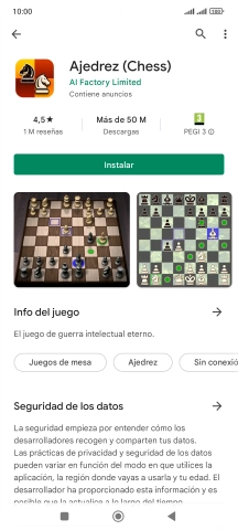 Pulsa Instalar y sigue las indicaciones de la pantalla para instalar la app.