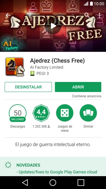 Pulsa DESINSTALAR.