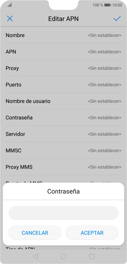 Introduce wap125 y pulsa ACEPTAR.
