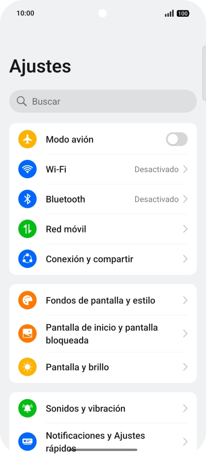 Pulsa Notificaciones y Ajustes rápidos.