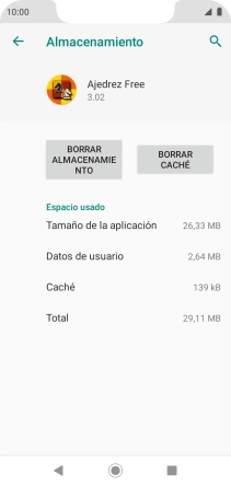 Pulsa BORRAR CACHÉ.