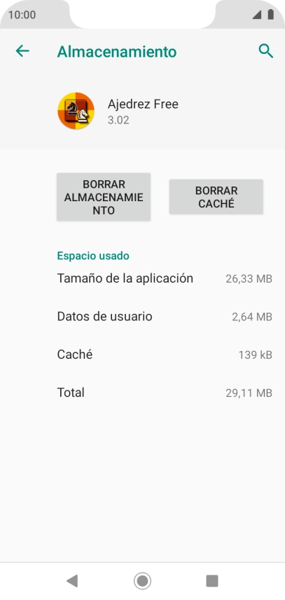 Pulsa BORRAR CACHÉ.