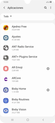 Pulsa la app deseada.