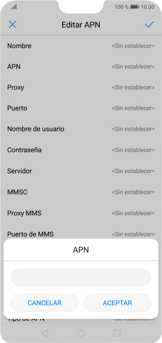 Introduce airtelwap.es y pulsa ACEPTAR.