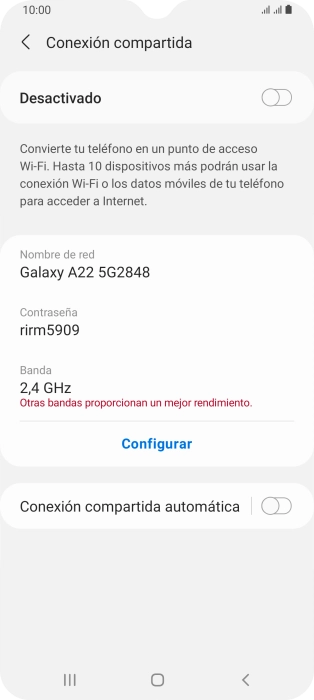 Pulsa Configurar.