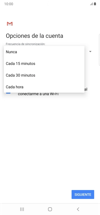 Pulsa el ajuste deseado.