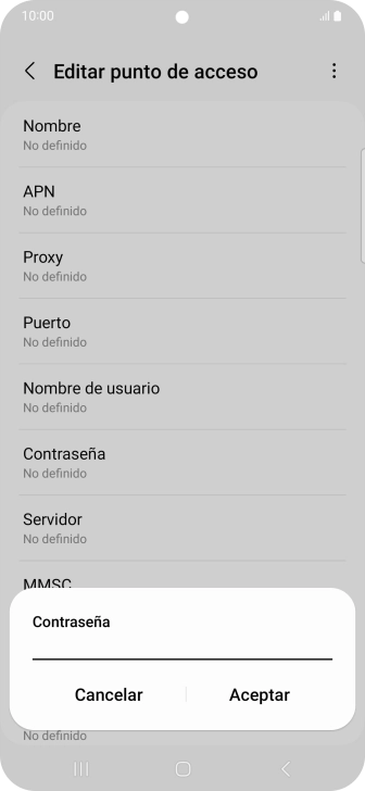 Introduce wap125 y pulsa Aceptar.