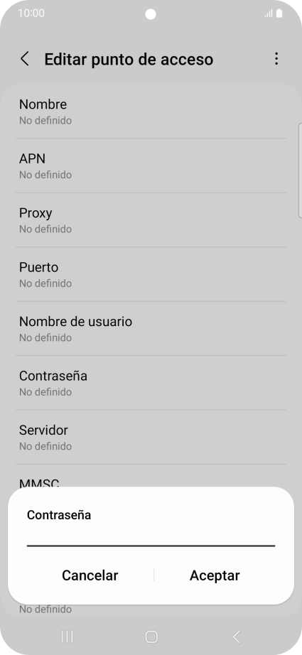 Introduce wap125 y pulsa Aceptar.