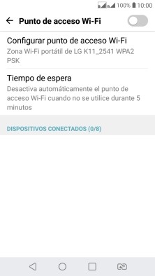 Pulsa Configurar punto de acceso Wi-Fi.