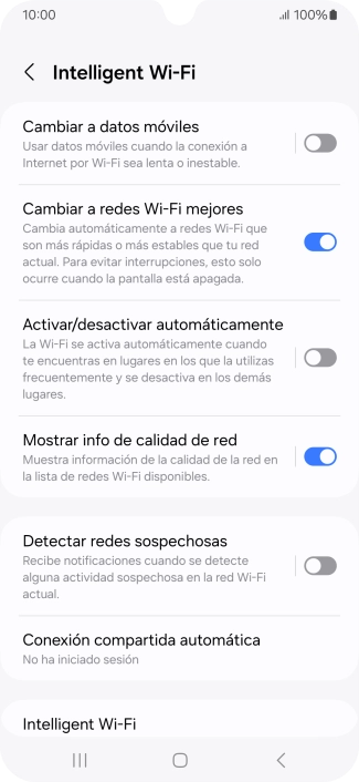 Pulsa el indicador junto a 