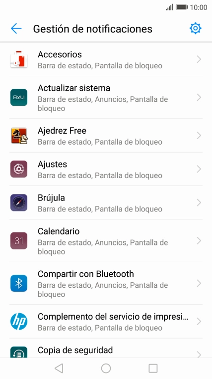 Pulsa la app deseada.