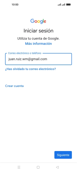 Pulsa Siguiente.