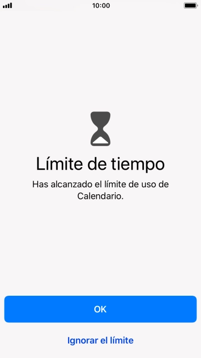 Pulsa Ignorar el límite.