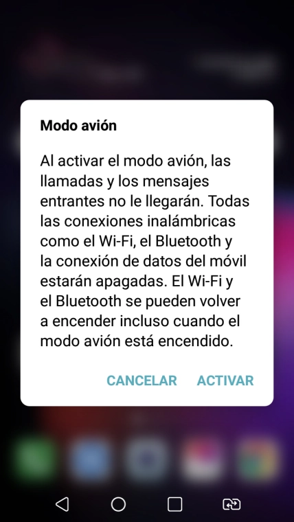 Si activas la función, pulsa ACTIVAR.