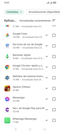 Pulsa la app deseada.