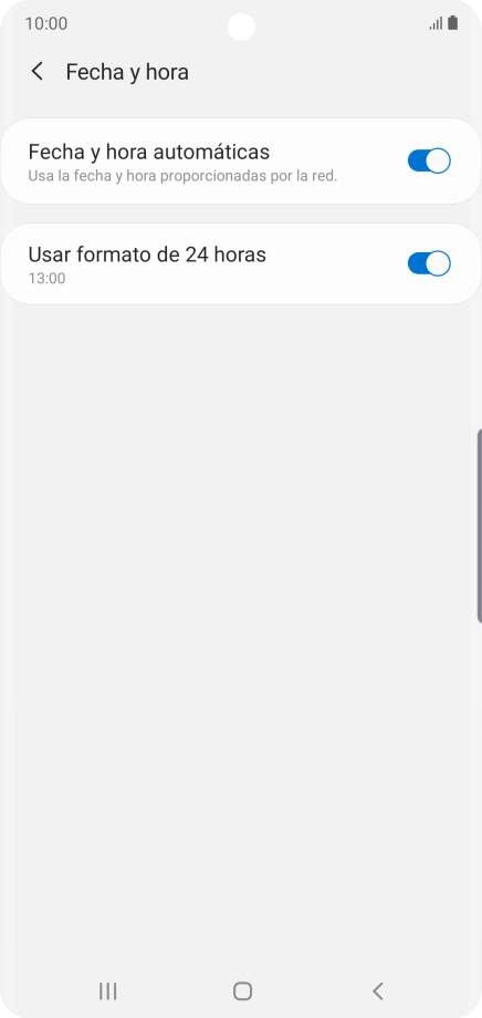 Pulsa la tecla de inicio para terminar y regresar a la pantalla de inicio.