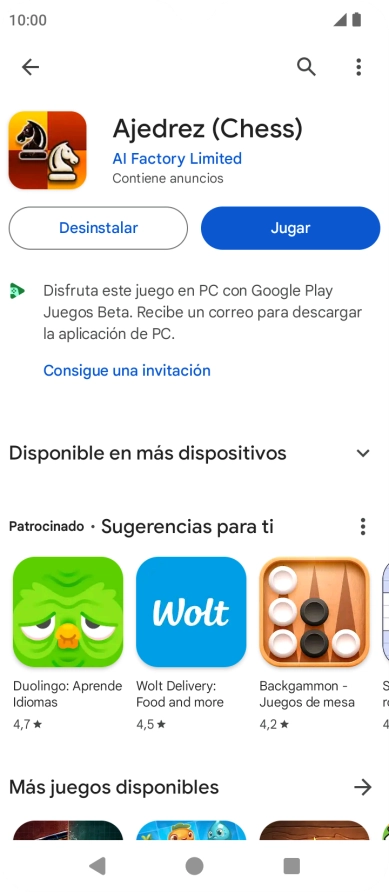 Pulsa la tecla de inicio para terminar y regresar a la pantalla de inicio.