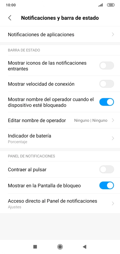 Pulsa Notificaciones de aplicaciones.