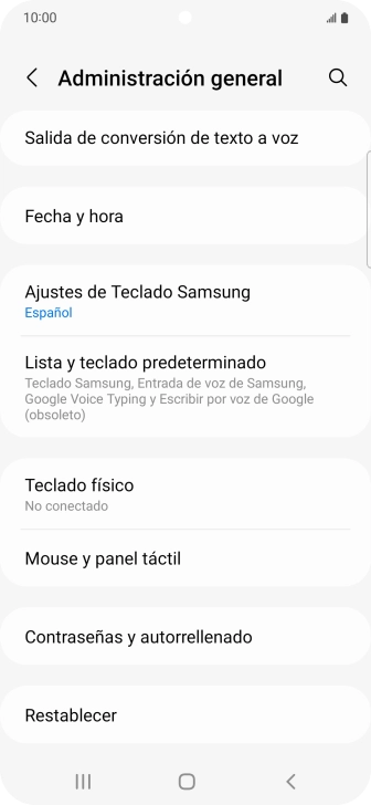 Pulsa Fecha y hora.