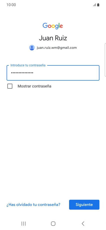 Pulsa Siguiente.