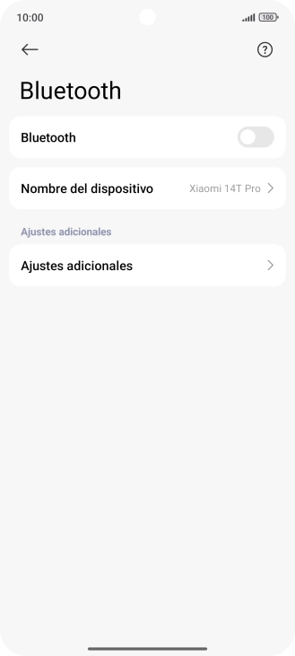 Pulsa el indicador junto a 