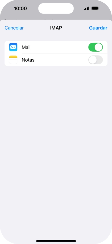 Pulsa Guardar. Ahora se ha configurado tu cuenta de correo electrónico. Si deseas seleccionar más ajustes del servidor de correo de entrada o de salida, continúa con los pasos siguientes.