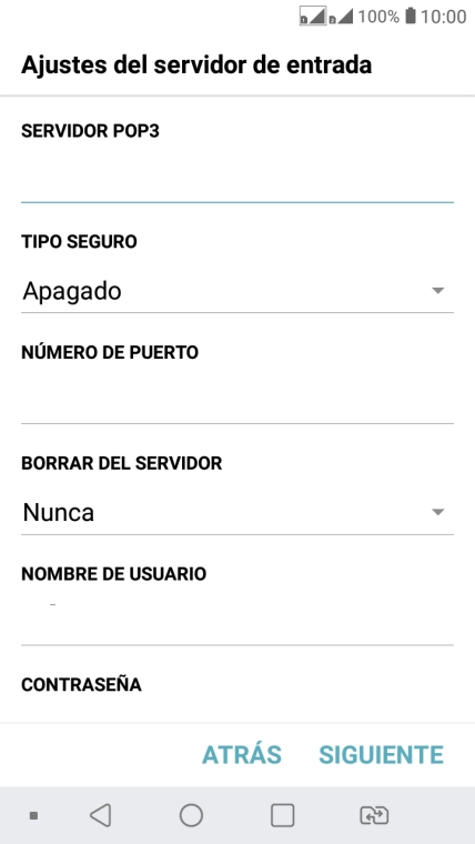 Pulsa la lista desplegable bajo 