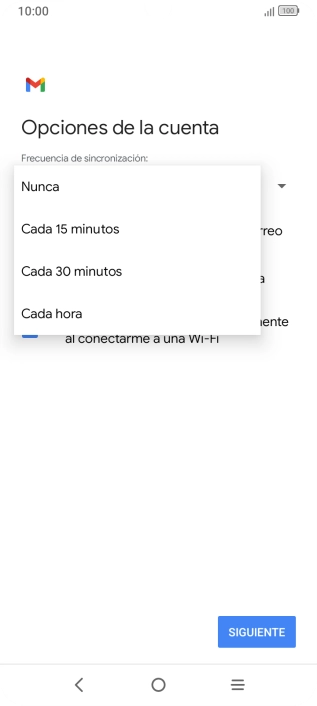 Pulsa el ajuste deseado.