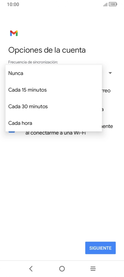 Pulsa el ajuste deseado.