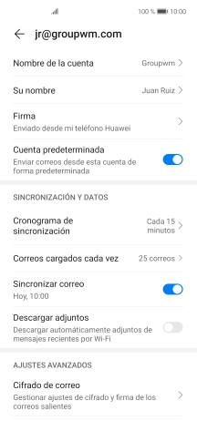 Pulsa Nombre de la cuenta.