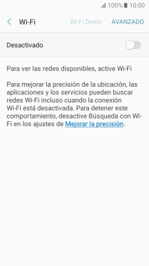 Pulsa el indicador para activar la función.