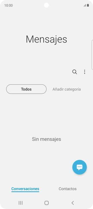 Pulsa el icono de nuevo mensaje.