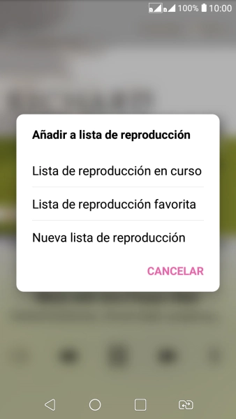 Pulsa Nueva lista de reproducción.