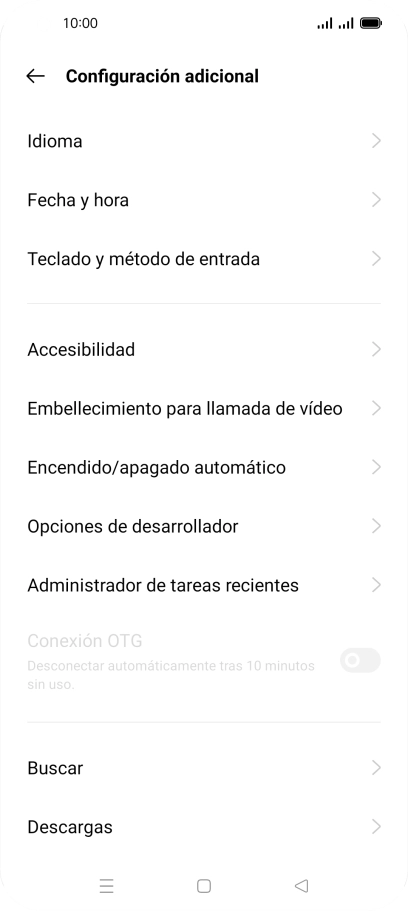 Pulsa Fecha y hora.