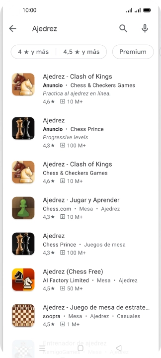 Pulsa la app deseada.